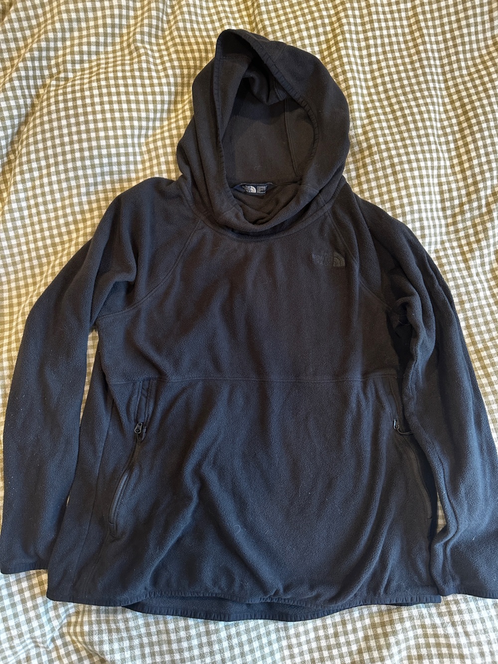 North Face Hooded Fleece Pullover - Black